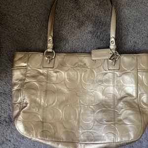 Gold Coach Bag